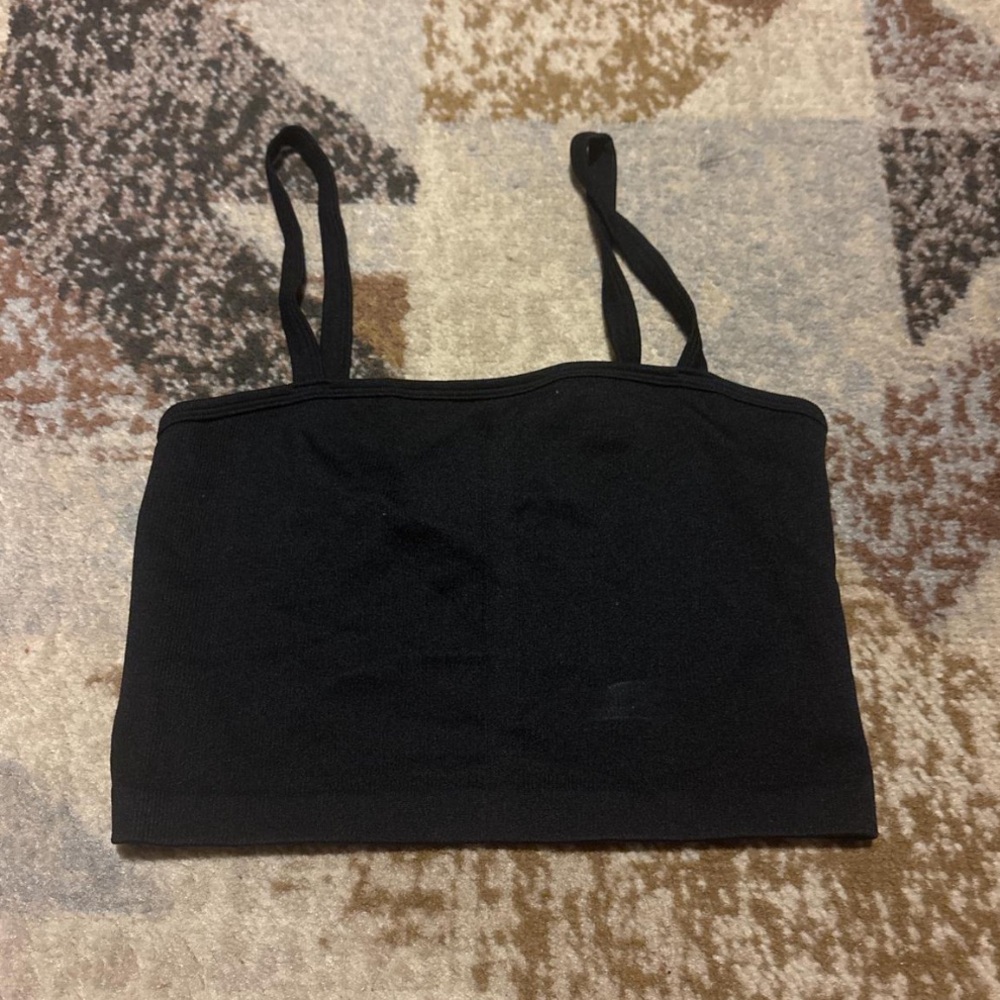 Forever 21 Black Knit Crop Top